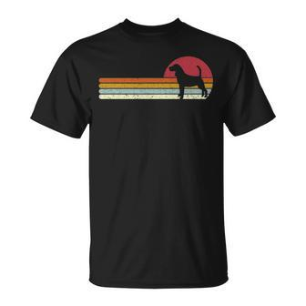 Sunset Beagle Distressed T-Shirt | Mazezy
