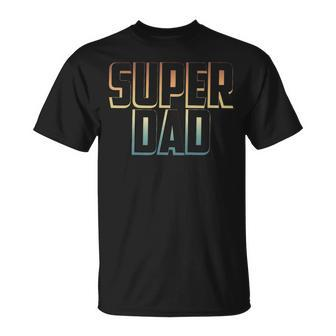 Super Dad Retro Father Day Vintage T-Shirt - Thegiftio UK