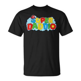 Super Daddio Dad Video Game Father's Day Idea T-Shirt - Monsterry AU