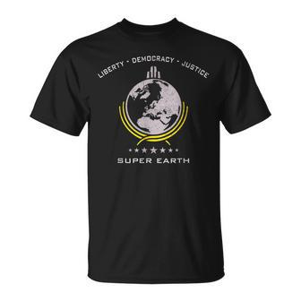 Super Earth Diving Into Hell For Liberty T-Shirt - Monsterry AU