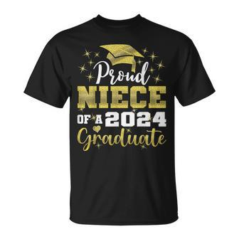 Super Proud Niece Of 2024 Graduate Awesome Family College T-Shirt - Monsterry UK