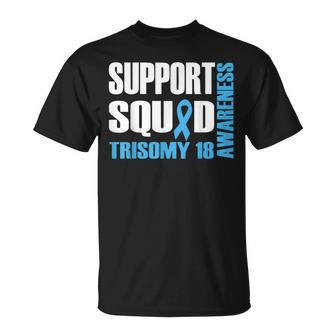 Support Squad For Trisomy 18 Awareness T-Shirt - Seseable