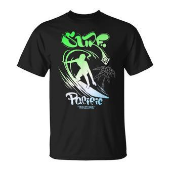 Surf Club West Waves Riders And Ocean Surfers Beach T-Shirt - Monsterry UK