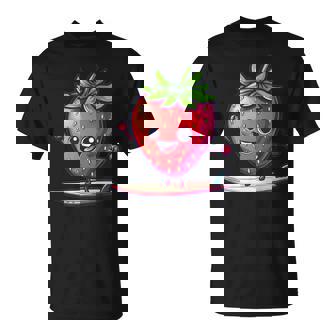 Surf Deerano Fresa Para Amantes De Las Frutas Divertidas Camiseta unisex - Regaloses