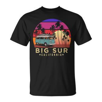 Surfer Big Sur California Vintage Van Surf T-Shirt | Mazezy
