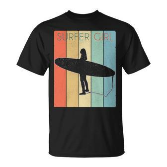 Surfer Girl Surf Girl Throwback T-Shirt | Mazezy
