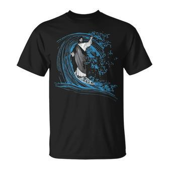 Surfing Jesus Inspired T-Shirt | Mazezy