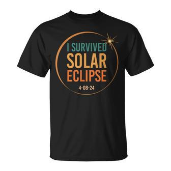 I Survived Solar Eclipse April 8 2024 Total T-Shirt | Mazezy