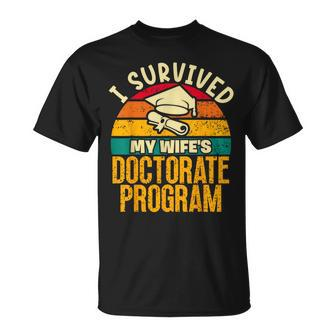 I Survived My Wife's Doctorate Program Phd Husband T-Shirt - Monsterry CA