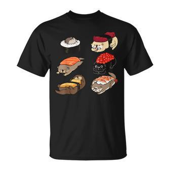 Sushi Otter T-Shirt - Seseable