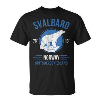 Svalbard Norway Arctic Circle Polar Bear Spitsbergen T-Shirt - Monsterry AU