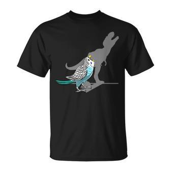 T-Rex Budgerigar Shadow Budgie Parakeet Pet Bird Lover T-Shirt - Monsterry AU