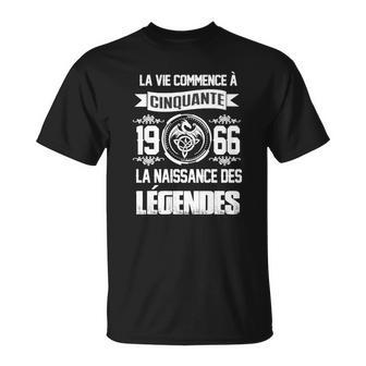 T-shirt 1966 Année De Légende, Mode Vintage Unisexe - Cadeauxyz