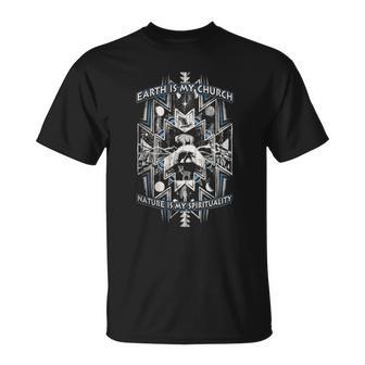 T-shirt La Terre est Mon Église, La Nature Ma Spiritualité - Cadeauxyz