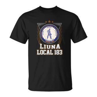 T-shirt LIUNA Local 183 Design, Tee Syndicat Construction - Cadeauxyz