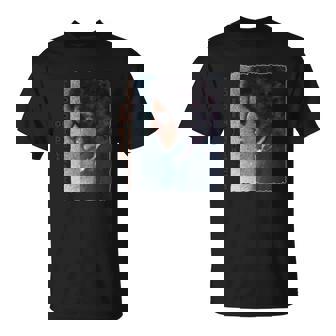 T-shirt Noir Estampillé Icône Rétro, Mode Artistique - Cadeauxyz