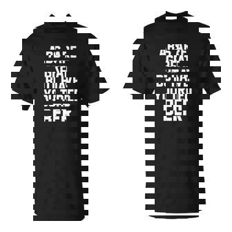 T-shirt Noir Humoristique Abdos ou Bière pour Amateurs de Fitness - Cadeauxyz