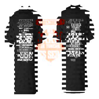 T-shirt Noir Humour Attention, Touche Pas Ma Barbe, Tee Drôle - Cadeauxyz