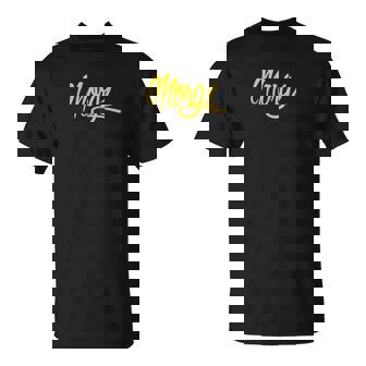 T-shirt Noir Morgz, Style Script Jaune pour Fans - Cadeauxyz