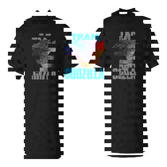 T-Shirt Noir TEAM GODZILLA, Illustration Monstre Cinématographique - Cadeauxyz