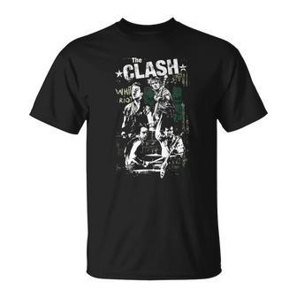 T-Shirt Noir The Clash, Design Iconique pour Fans de Punk Rock - Cadeauxyz