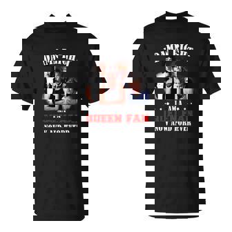 T-Shirt Queen Fan Pour Toujours, Noir avec Imprimé Groupe Rock - Cadeauxyz