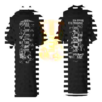 T-shirt Stevie Ray Vaughan Hommage, Illustration Guitare Blues - Cadeauxyz