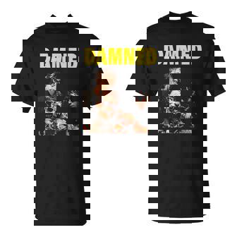 T-Shirt The Damned x4, Punk Rock pour Fans - Cadeauxyz
