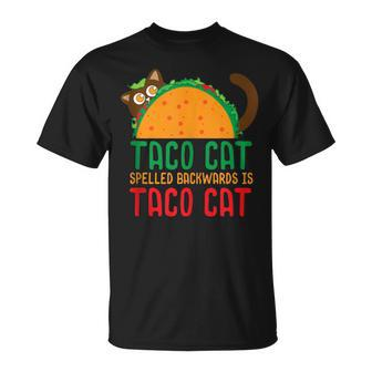 Taco Cat Mexican Food Kitty Lover Nacho Eater Cinco De Mayo T-Shirt - Monsterry UK