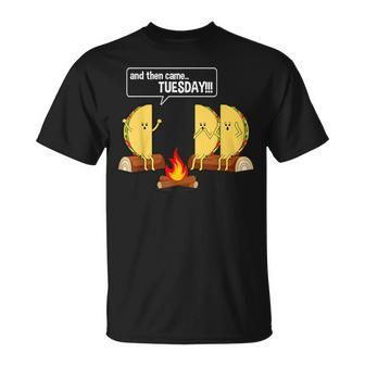 Taco Tells Scary Campfire Story About Tuesdays Graphic T-Shirt - Monsterry