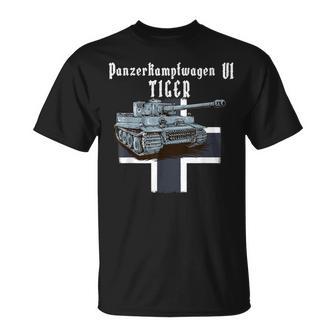Tanques Alemanes I Tiger Panzer I Guerra Mundial Historia Camiseta unisex - Regaloses