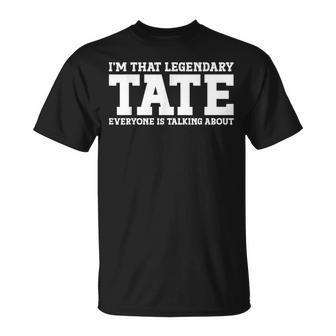 Tate Personal Name Tate T-Shirt - Monsterry DE
