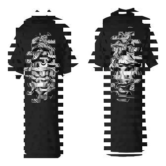 Tatuado Medusa Mitología Griega Work Camiseta unisex - Regaloses