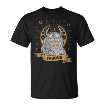 Taurus Girl Horoscope Lover Zodiac Astrological Sign T-Shirt - Monsterry