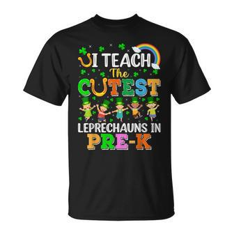 I Teach The Cutest Leprechauns In Pre-K St Patrick's Day T-Shirt - Seseable