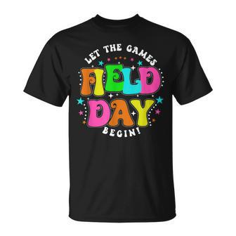 Teacher Student Field Day Let The Games Begin Field Day T-Shirt - Monsterry