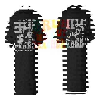 Teacher Summer Bruh We Out Teachers End Of School Year Retro T-Shirt | Mazezy