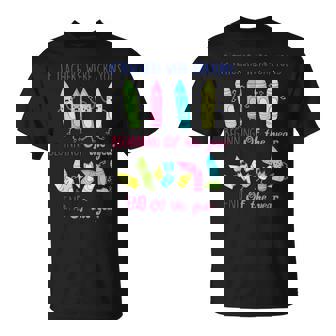 If Teachers Were Crayons Beginning Of The Year End The Year T-Shirt - Monsterry