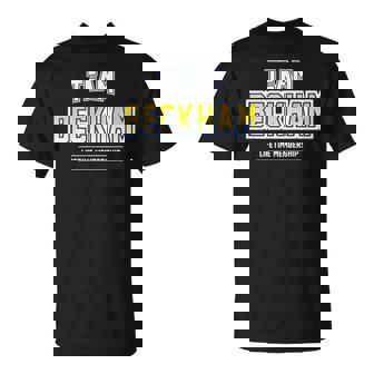 Team Beckham Proud Family Last Name Surname T-Shirt | Seseable FR