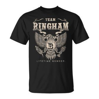Team Bingham Family Name Lifetime Member T-Shirt - Monsterry CA
