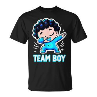 Team Boy Baby Gender Reveal Party Announcement T-Shirt | Mazezy