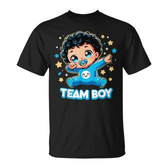 Team Boy Baby Gender Reveal Party Announcement T-Shirt - Seseable