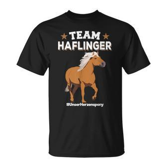 Team Haflinger Unserherzenspony Haflinger Pony T-Shirt - Seseable