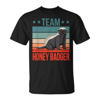 Team Honey Dachs Ratel Honey Badger T-Shirt - Seseable