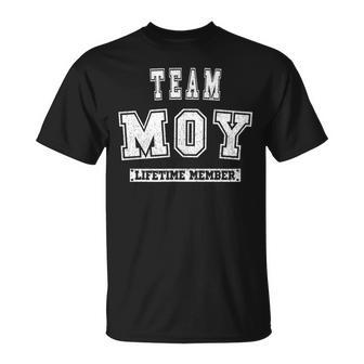 Team Moy Lifetime Member Family Last Name T-Shirt - Seseable