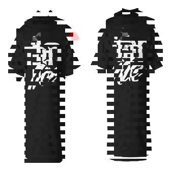 Team Nice Couple Matching Outfit Team Naughty T-Shirt - Monsterry