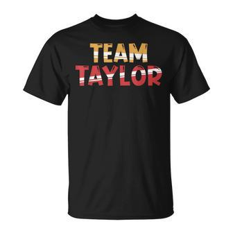 Team Taylor Lifetime Member Surname Family Last Name T-Shirt - Seseable