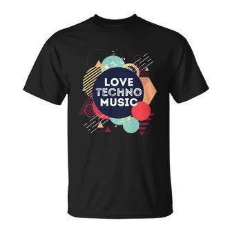 Techno Love Techno Music T-Shirt - Thegiftio