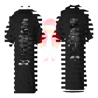 Teddy Fashion Rap Bear Stylish Hip Hop T-Shirt | Seseable UK