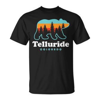 Telluride Colorado Mountains Telluride Mountain Bear T-Shirt - Monsterry